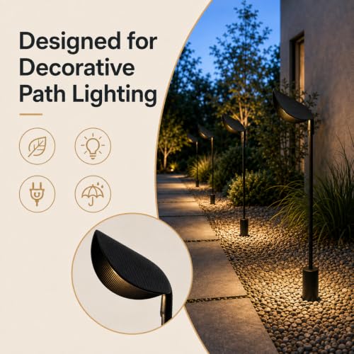 Hardwired Leaf Outdoor Path Light
