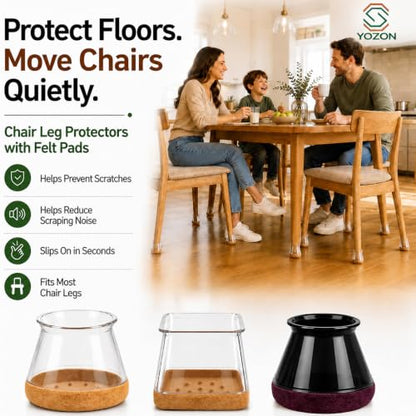 New Chair Leg Floor Protectors for Hardwood Floors