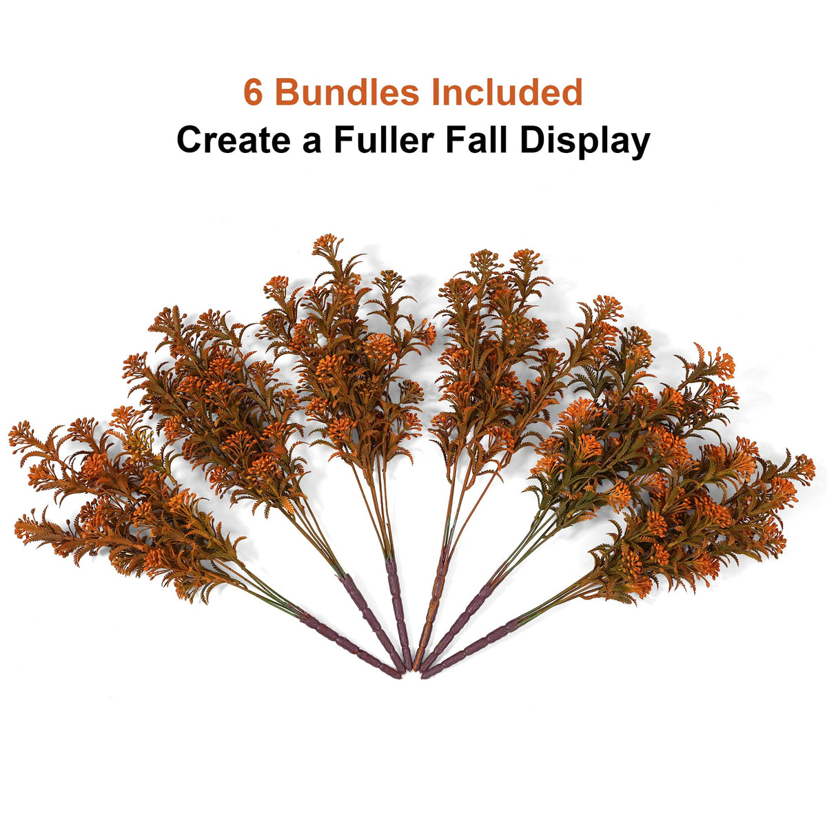 Faux Outdoor Plants Artificial Plants for Outdoors Fall Decor (Autumn Yellow)