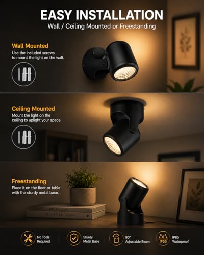 Indoor Uplights with Remote