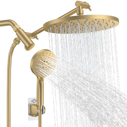 Rain Shower Head with 3 Modes Handheld Showerheads
