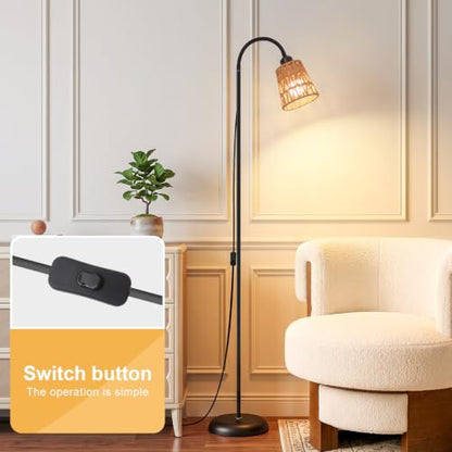 Boho Floor Lamp for Living Room Black Floor Lamps
