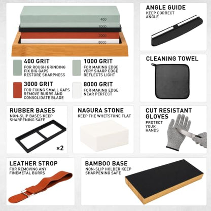 Knife Sharpening Stone Set