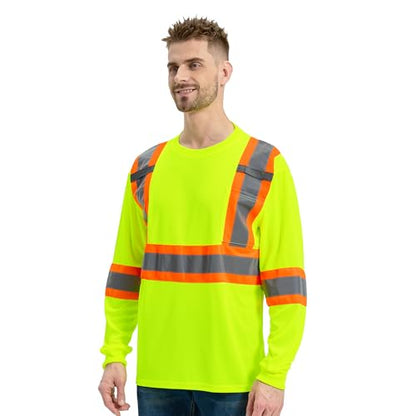 Hi Vis Long Sleeve Safety Shirts