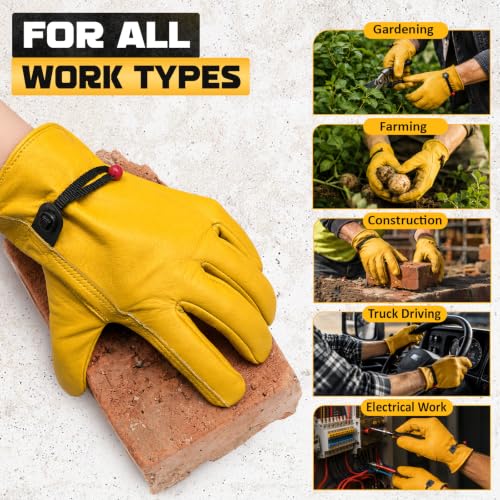 Cowhide Work Gloves Men & Women