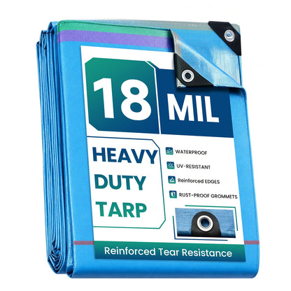 20x30 Ft Tarps Heavy Duty Waterproof with Grommets (20'x30')