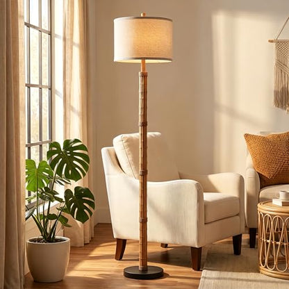 63'' Rustic Floor Lamp for Living Room