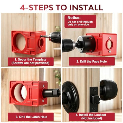 Door Hinge Jig & Door Lock Installation Kit