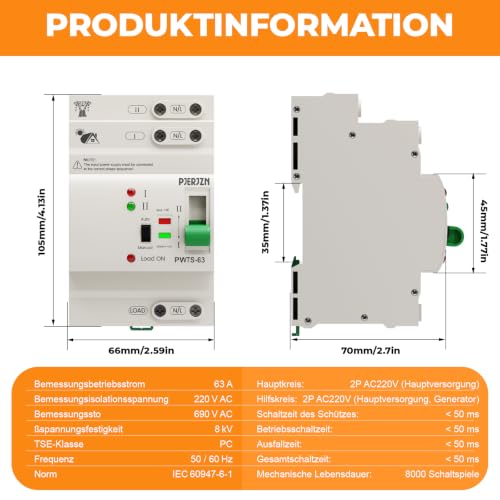 Automatic Transfer Switch ATS 2P