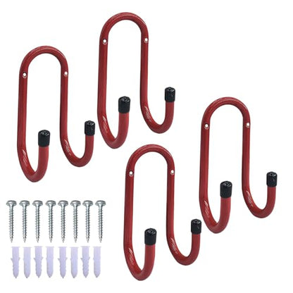4 Packs Heavy Duty Metal Wall Hooks