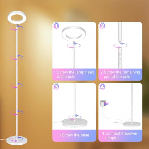 36W RGB Floor Lamp with Remote