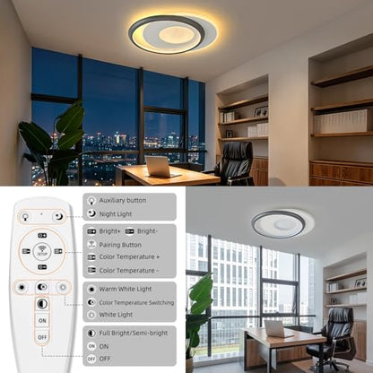 Modern LED Ceiling Light with Remote Control