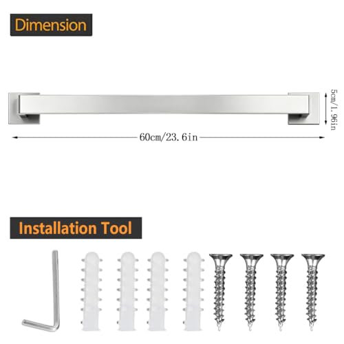 Towel Bar 23.6 Inch Bathroom Towel Holder