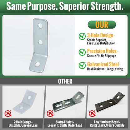 20 Pack 3 Hole 45 Degree Strut Bracket (3-Hole 20 Packs)