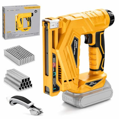 2 in 1 Cordless Brad Nailer Compatible with Dewalt 20V MAX Battery