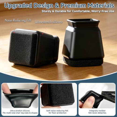 Chair Leg Floor Protectors for Hardwood Floors and Tile Floors Upgraded Arc