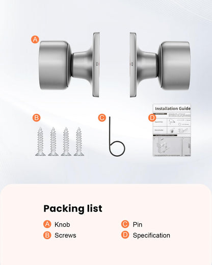 Brushed Nickel Dummy Door Knobs (Brushed Nickel)