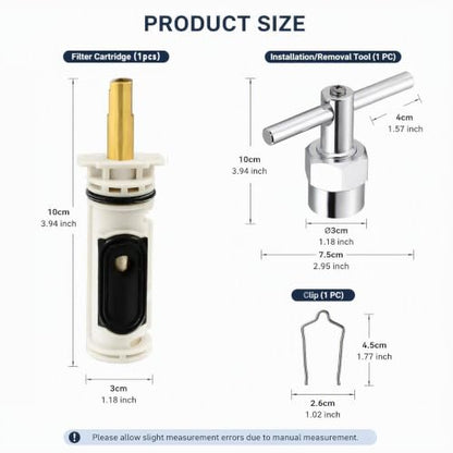 1222 Shower Cartridge Replacement Kit with Cartridge Puller Tool