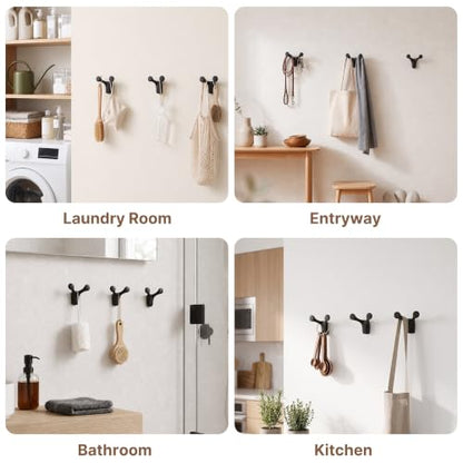4PCS Pack Wall Hooks Coat Hooks Gold