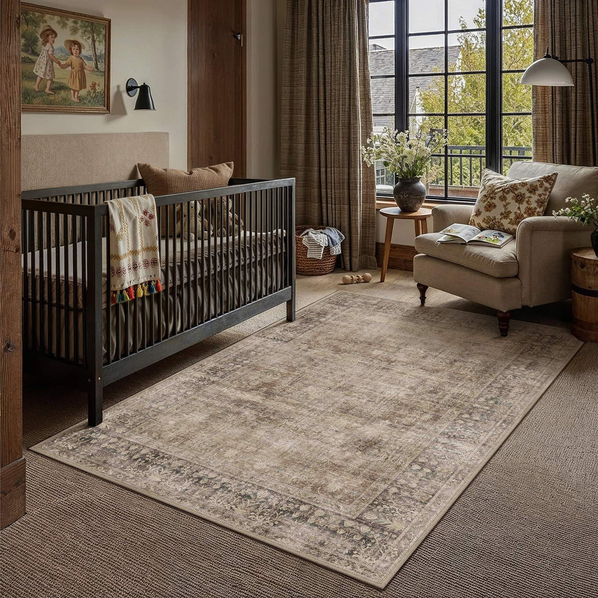 Taupe 4x6 Neutral Area Rugs for Living Room (Taupe / 4' x 6' (Rectangular))