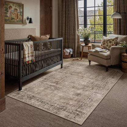 Taupe 4x6 Neutral Area Rugs for Living Room (Taupe / 4' x 6' (Rectangular))