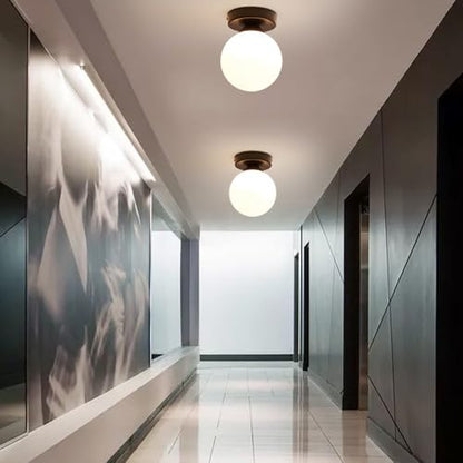 Modern Round Ceiling and Wall Fixture for Hallway Entryway Bedroom Bedside Living Room