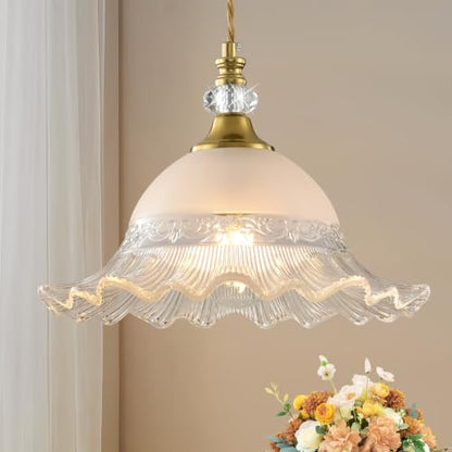 1 Pack Vintage Crystal Pendant Light Fixtures