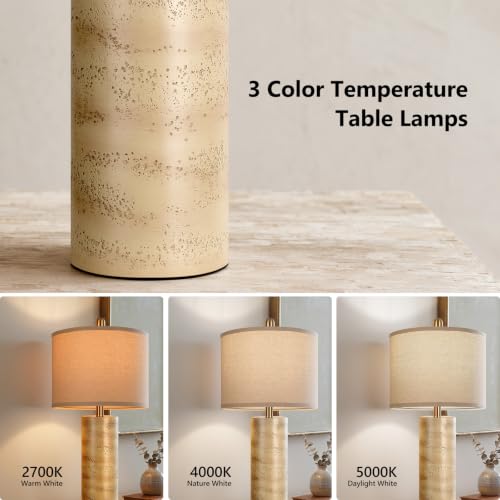 26'' Resin Table Lamps with Stone Look