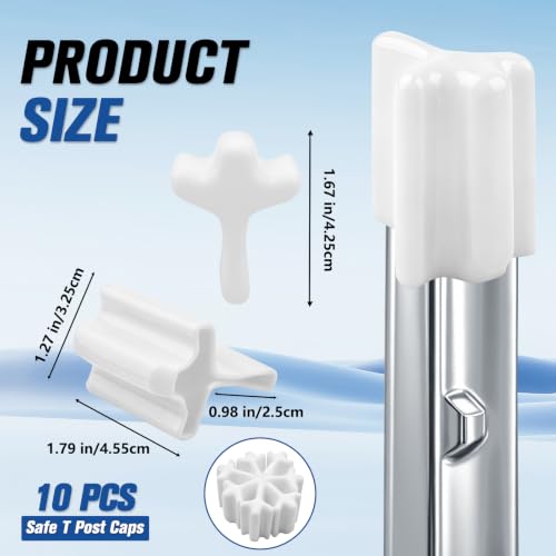 Safe T Shaped Post Caps