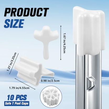 Safe T Shaped Post Caps