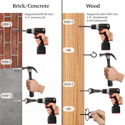 2 Inch Screw Eye Hooks with Locking Latch Design