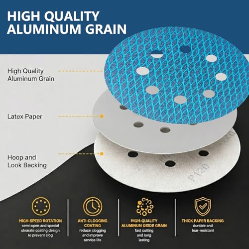 5 Inch 8 Hole Sanding Discs
