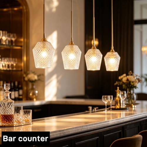 2Pcs Small Glass Lamp Shades (Clear)