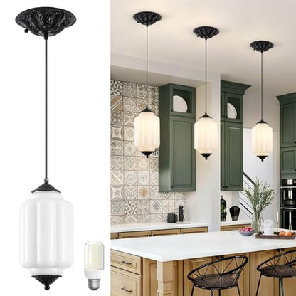 Glass Pendant Lights for Kitchen Island
