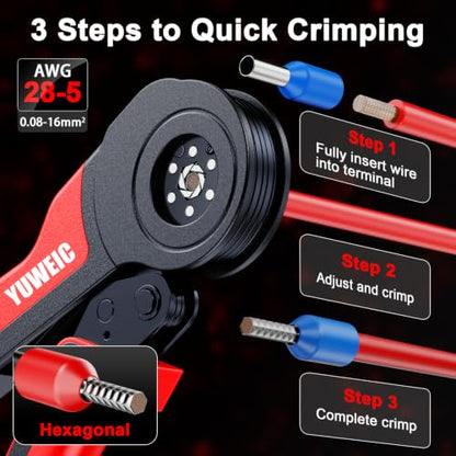 Wire Ferrule Crimping Tool Kit