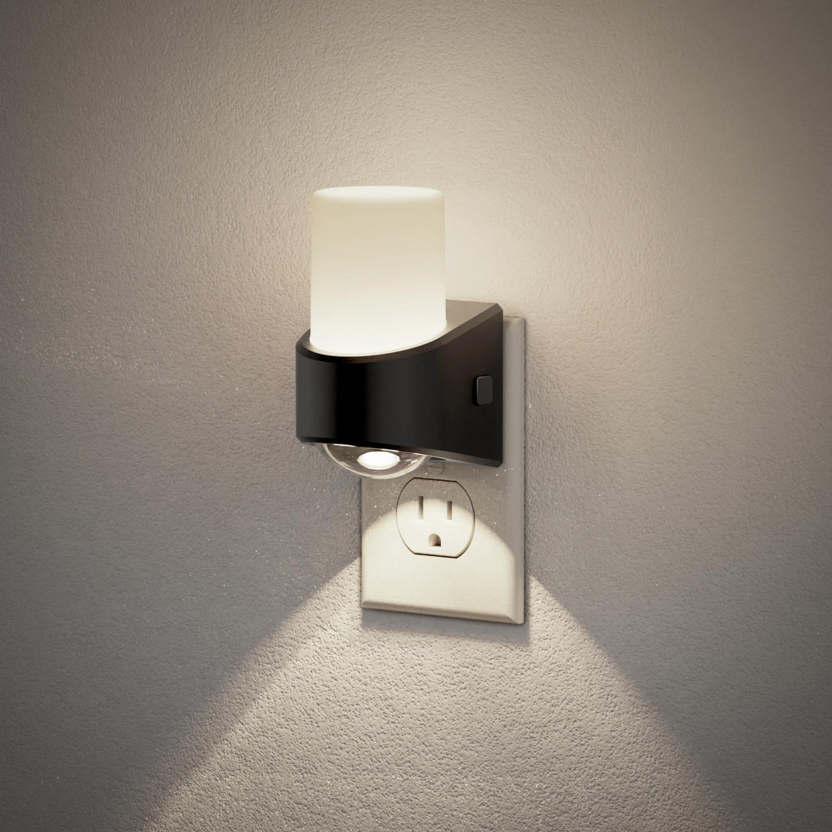 LED Night Lights Plug into Wall (Cylinder - White / 1 Pack)