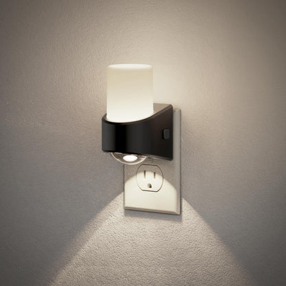 LED Night Lights Plug into Wall (Cylinder - White / 1 Pack)