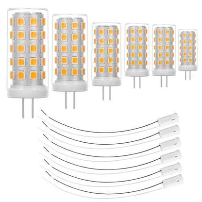 6 Pack G4 LED Bulb 12V 4W (Soft Warm White 2700k)