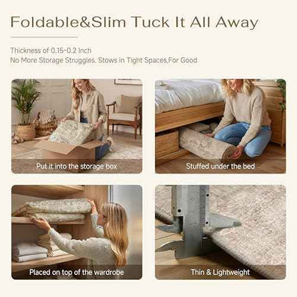 3x4 Beige Neutral Entryway Area Rug (Neutral | Beige / 3' x 4' (Rectangular))