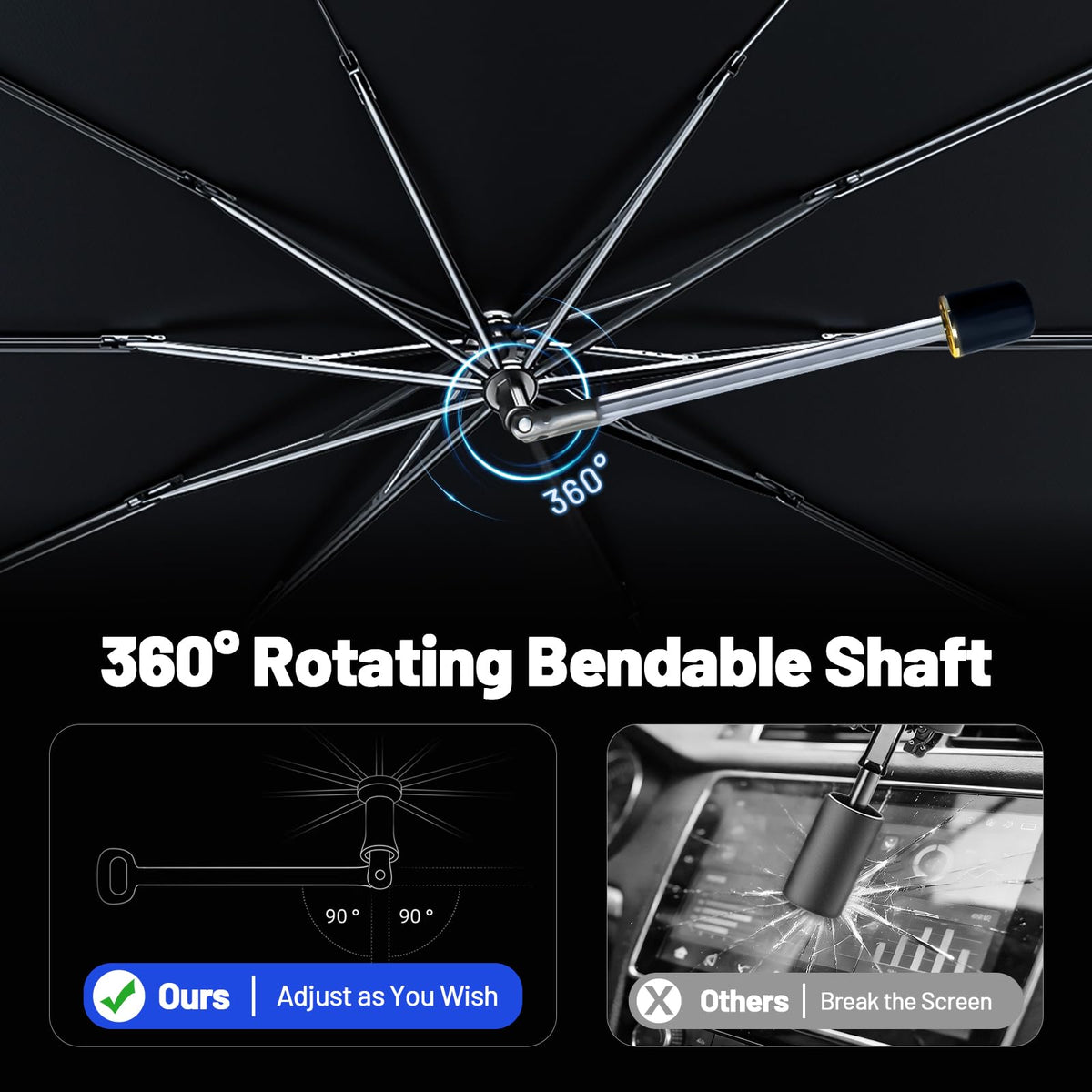 Car Windshield Sun Shade Umbrella for Ford Transit Connect 2010 (For Ford Transit Connect 2010-2023)