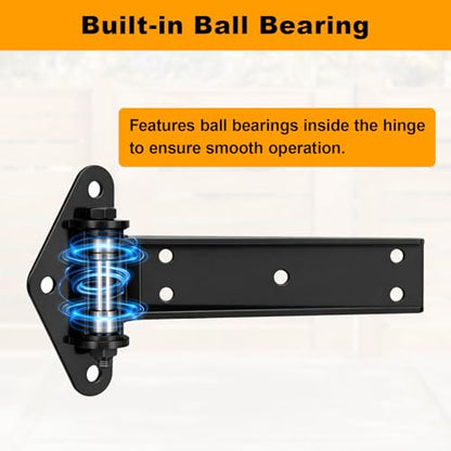 Heavy Duty Gate Hinges 13" 1100Lbs Capacity Solid Carbon Steel