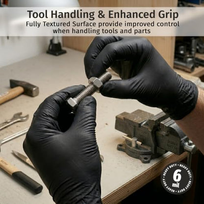 UltraDuty Black Nitrile Gloves 6 Mil