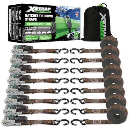 8 Pack Ratchet Tie Down Straps