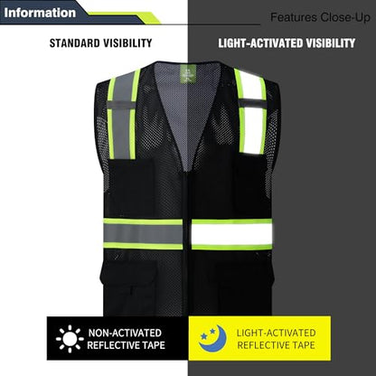 Hi Vis Reflective Safety Vests for Men Women