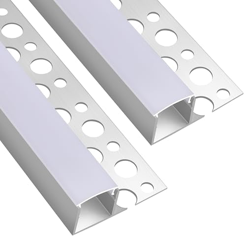 Plaster in Recessed Drywall Led Strip Diffuser Aluminum Channel Profile for LED Strip Trimless Lighting Wall and Ceiling