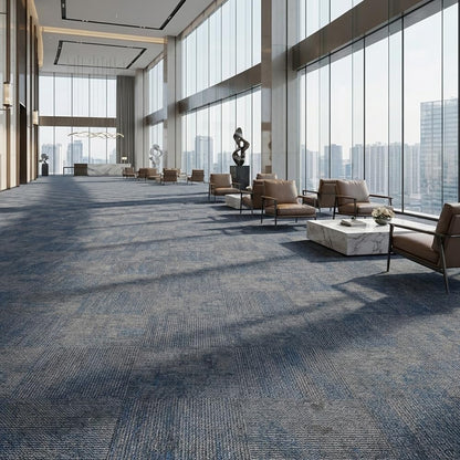 24 Carpets 20x20 inch Square Carpet Tiles (Blue Grey Stone Pattern-03)