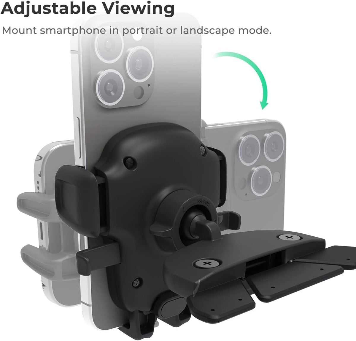 Easy One Touch Signature CD Slot Car Mount for Smartphone iPhone 18 (Signature)