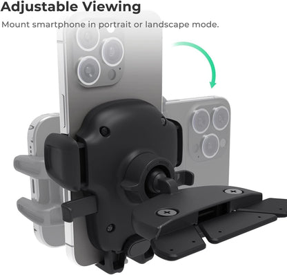 Easy One Touch Signature CD Slot Car Mount for Smartphone iPhone 18 (Signature)