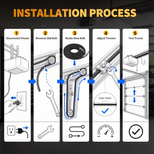Garage Door Drive Belt Assembly Replacement