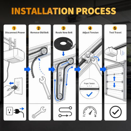Garage Door Drive Belt Assembly Replacement